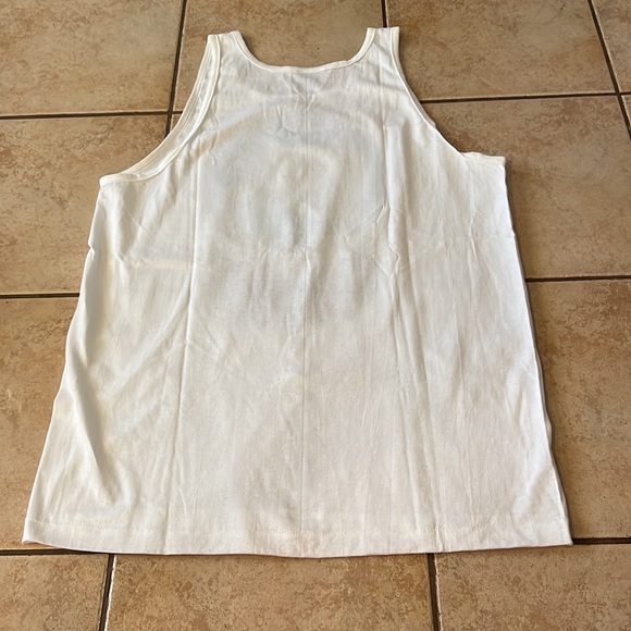 Vintage 1989 Single Stitch Wolf Dreamer Tank Top White, Sz Large - Picture 2 of 8